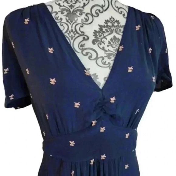 Sessùn  Bang Bang Dress Women S Navy Witchy Boho Angel Fairy Whimsigoth Prairie - Picture 5 of 16